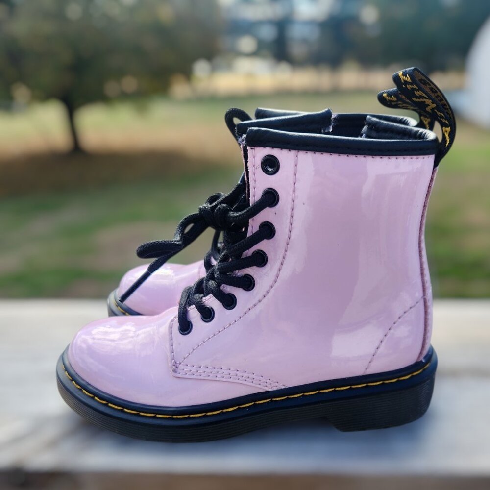 Kids Doc Marten Boots Pink - Picture 4 of 6
